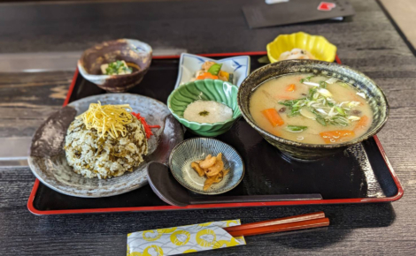 高菜めし定食 | ひめ路(熊本県阿蘇市乙姫)