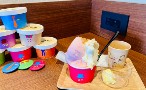 白いトウモロコシと白桃のジェラート | 熊本浜線バイパスのジェラート専門店SAPEUR(サプール)南区田迎