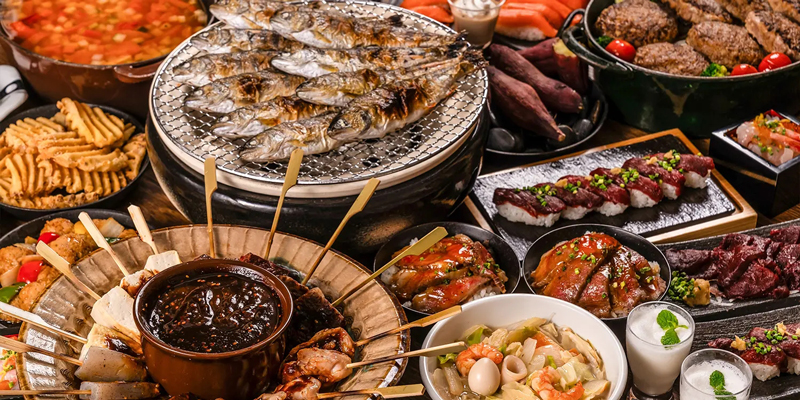 地元熊本の食材満載「ディナービッフェ」